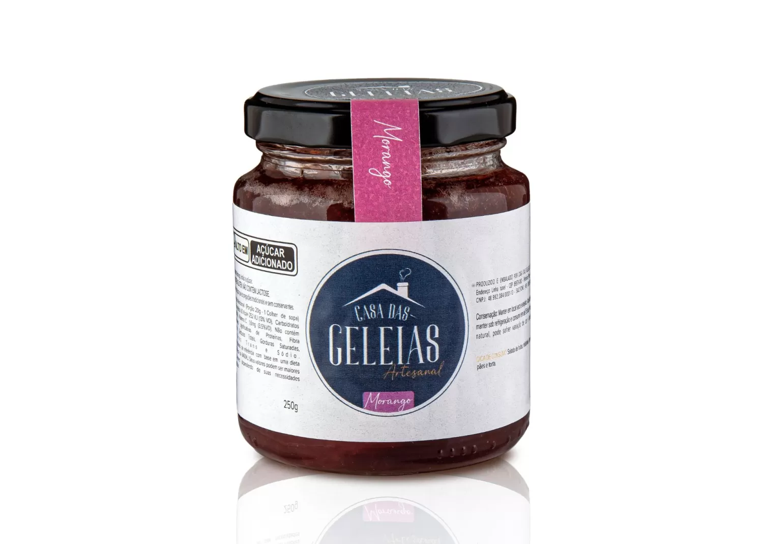 Geleia de Morango 250g - Casa das Geleias