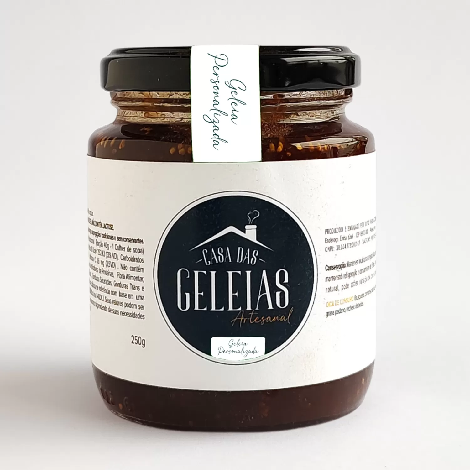 Geleia Personalizada 250g - Casa das Geleias