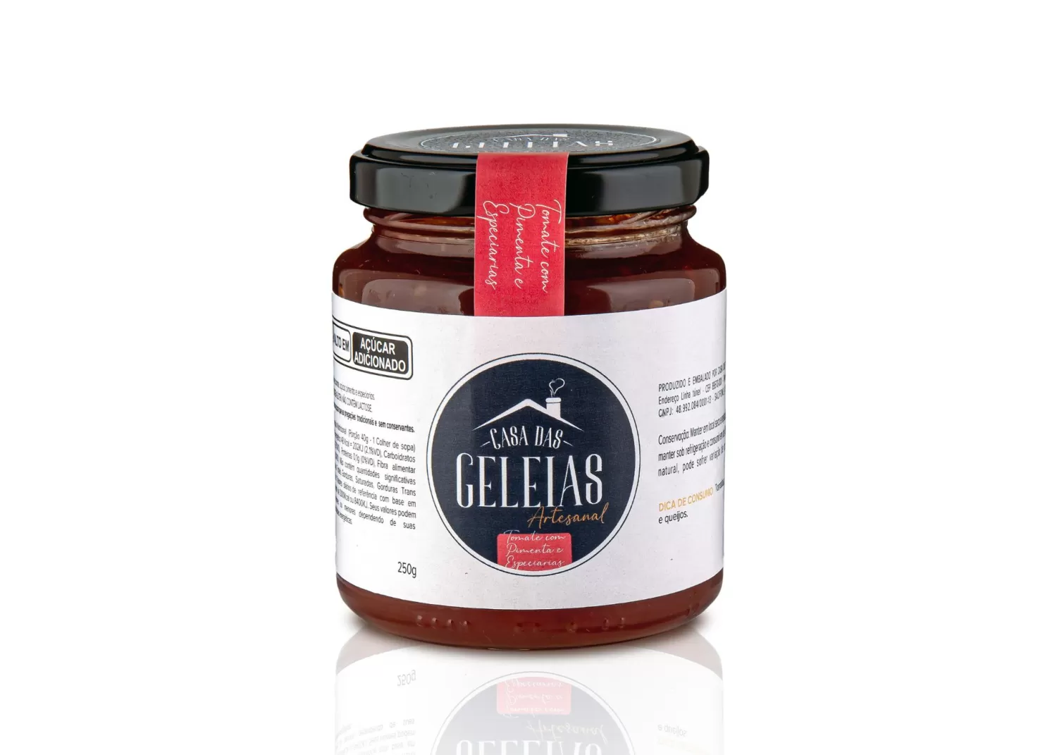 Geleia de Tomate com Pimenta e Especiarias 250g – Casa das Geleias