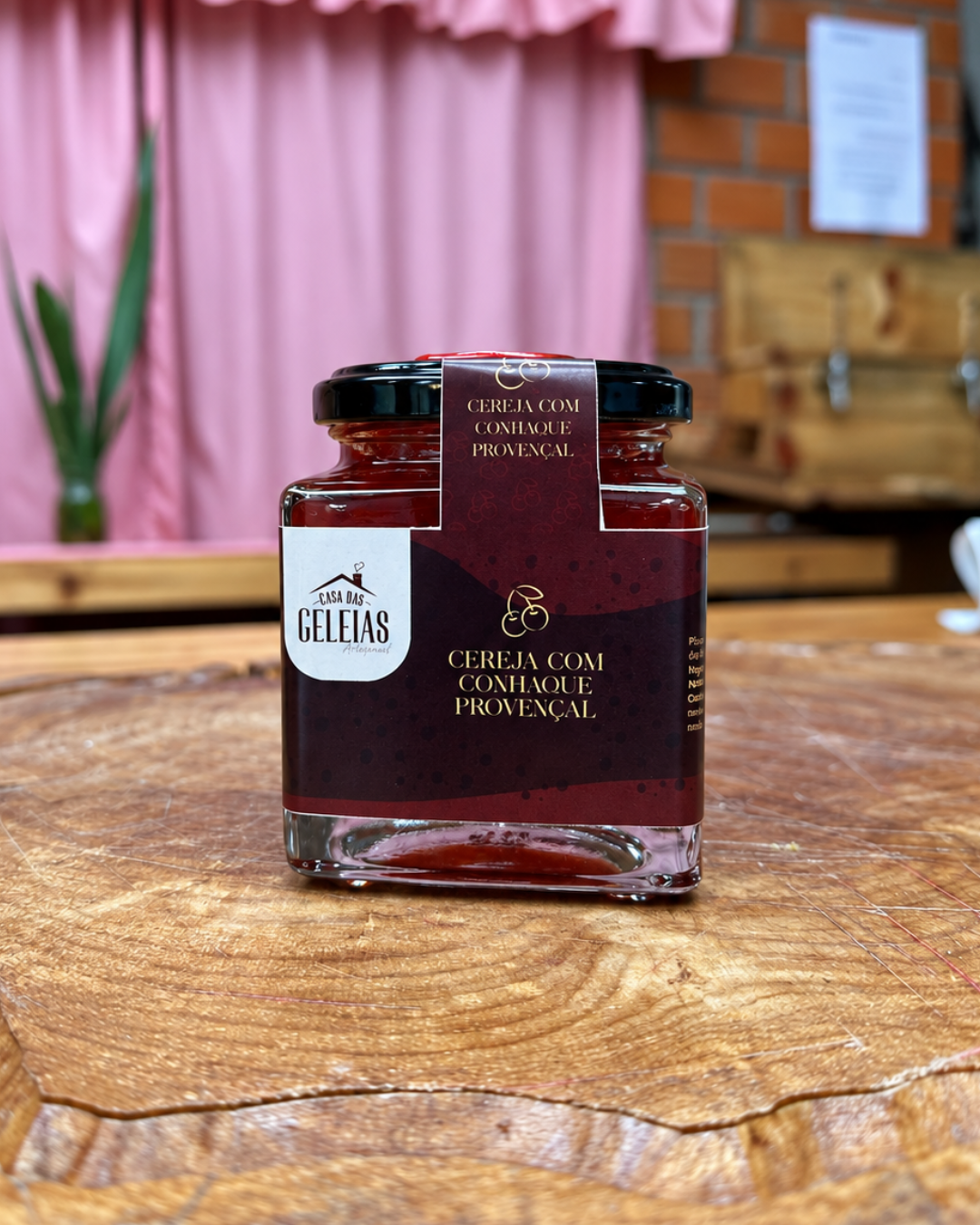 Geleia Cereja com Conhaque Provençal 250g - Casa das Geleias