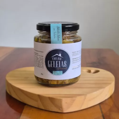 Antepasto de Abobrinha Italiana com Pistache 250g - Casa das Geleias